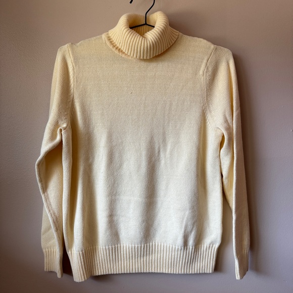 croft & barrow Sweaters - Butter Yellow Croft & Barrow Turtleneck Sweater